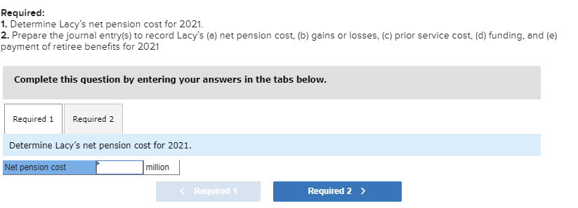 Exercise 17-22 (Algo) IFRS; prior service cost [LO17-7, 17-12) Lacy Construction has