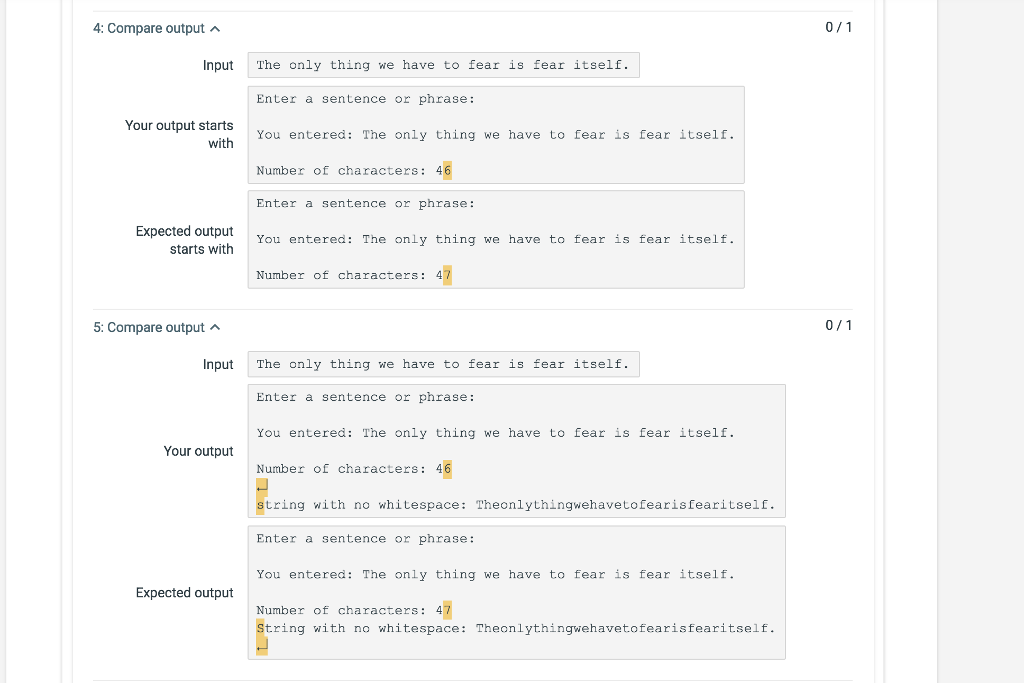 the current grade(3/6) of my program. My program is almost complete, but