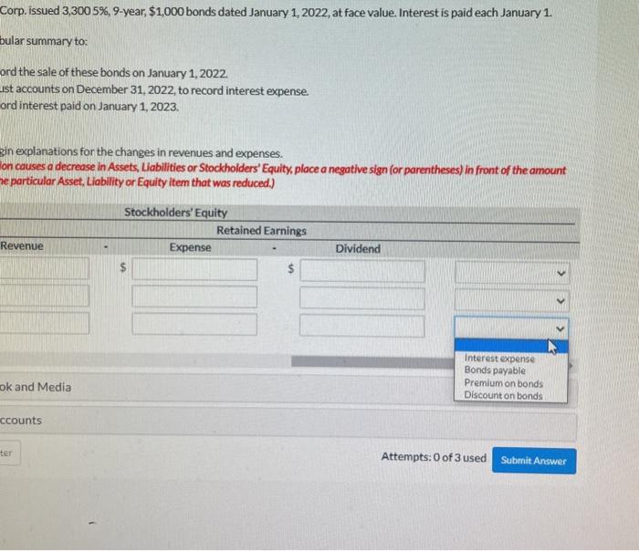 a tabular summary to: (a) (b) (c) Record the sale of these