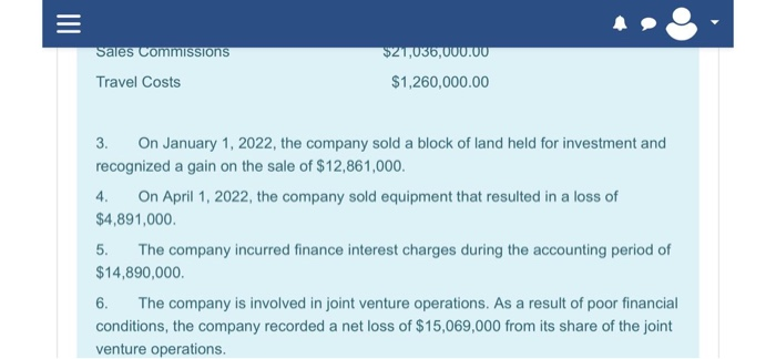 been assigned to complete is to prepare the income statement for the