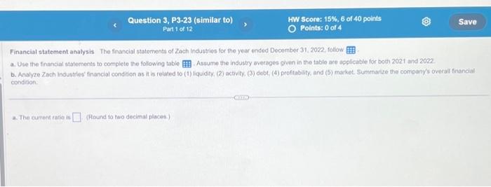  plz answer thank u Financial statement analysis The financial statements of