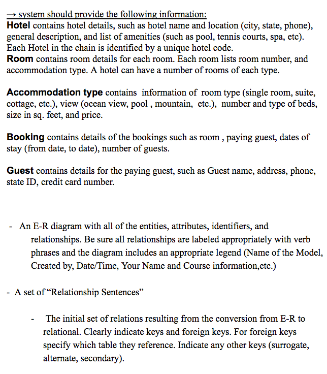 case and then convert the model to a set of relations. Read
