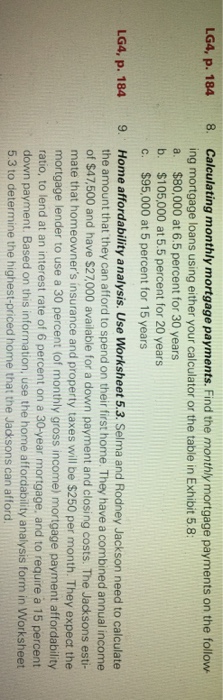  I'm stuck in questions 8 and 9, from chapter 5 in