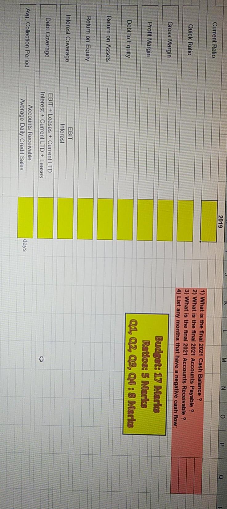 Old MathJax webview please mention the excel formulas like (D6/D3*G1). M N