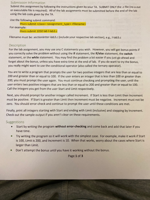  I need help making this in C Submission Information Submit this