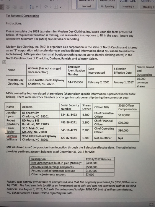 taxation ULCD Heading 1 Heading Normal No Spacing Tax Return: S