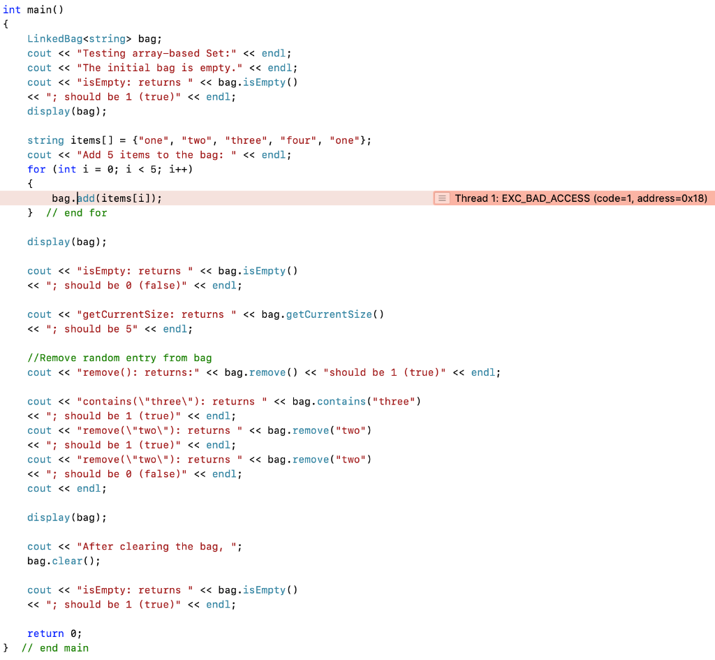 C++ Error. I'm having trouble with a pointer. I keep getting the