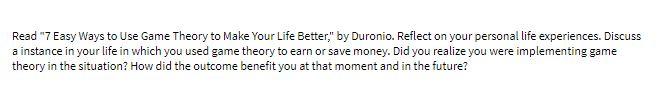 Read "7 Easy Ways to Use Game Theory to Make Your
