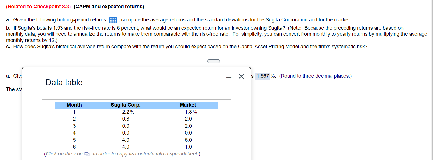  (Portfolio beta and CAPM)You are putting together a portfolio made up