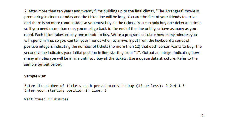 Help c++ or java After more than ten years and twenty films