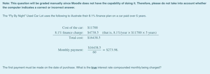  Note: This question will be graded manually since Moodle does not