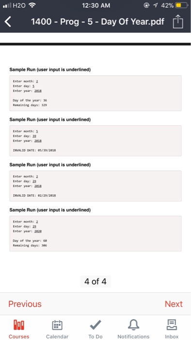 to Computer Programming Program 5-Spring 2018 What Your Program Will Do For