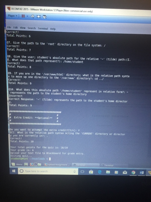  How can save a text from Linux mint terminal , so