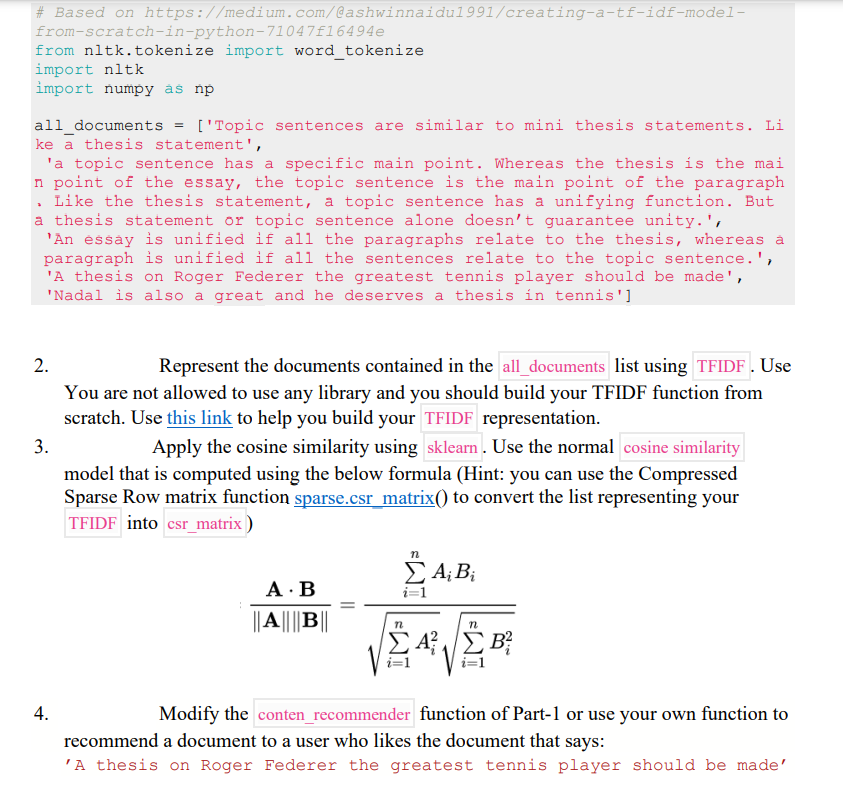  I need the answer in Python please from nltk.tokenize import word_tokenize