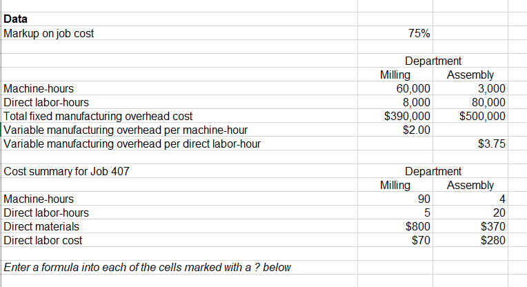 407. What is the new selling price for Job 408? (Round your