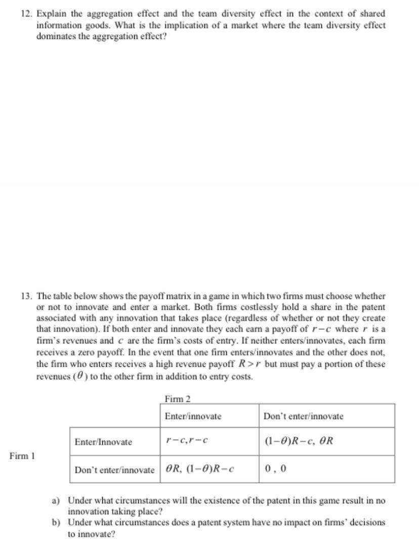 answer both questions plz 12. Explain the aggregation effect and the