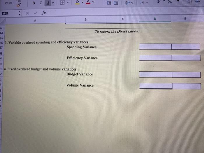 D E F tandard Costing (38 marks - 45 minutes) After graduation