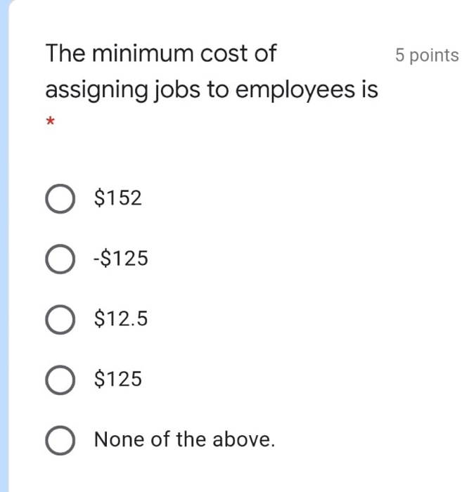 element P(i), all of the following resulting row values are correct EXCEPT