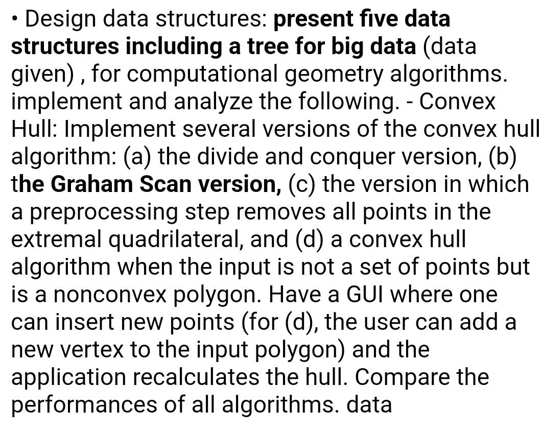 I NEED THE CODE IN PYTHON PLEASE - Design data structures: present