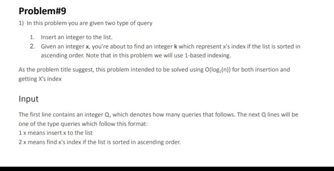 write a code that solves the following problem : the answer code