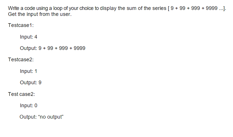  Write a code using a loop of your choice to display