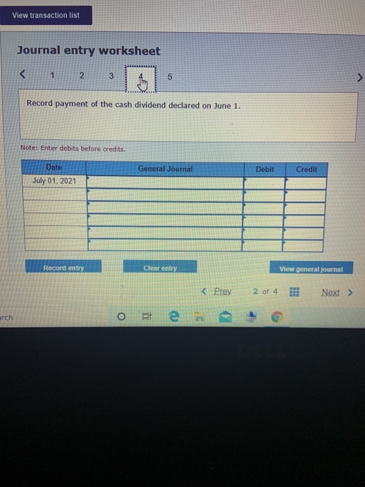 the following transactions affecting stockholders' equit March 1 Issues 63,000 additional shares