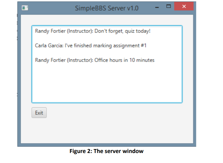 will be able to post messages into the server. Complete this in