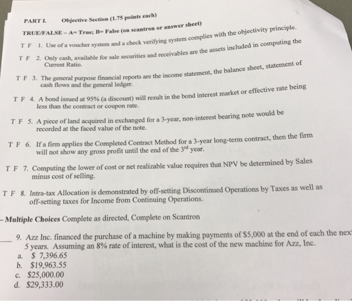 Use the a voucher system and a check verifying system complies