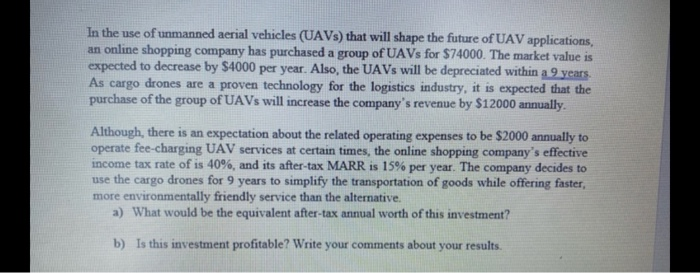  Please solve hand solution (not excel). thank you:) In the use