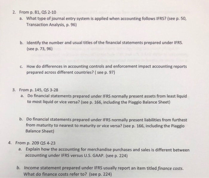 please answer all questions in details 2. From p. 81, QS 2-10