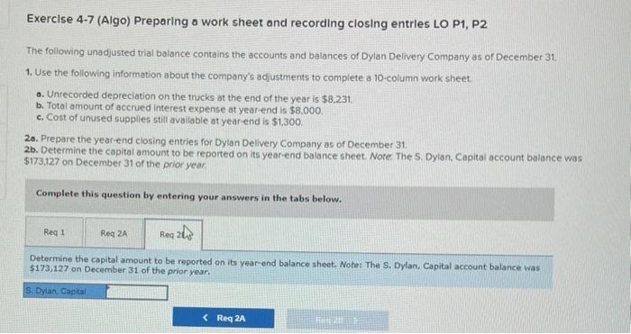 and baisnces of Dylsn Detivery Campnay as of December Ji. 1. Uke