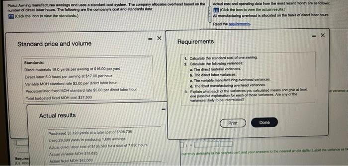please help! Options for requirements 2a, 2b, 2c Actual hours Actual price