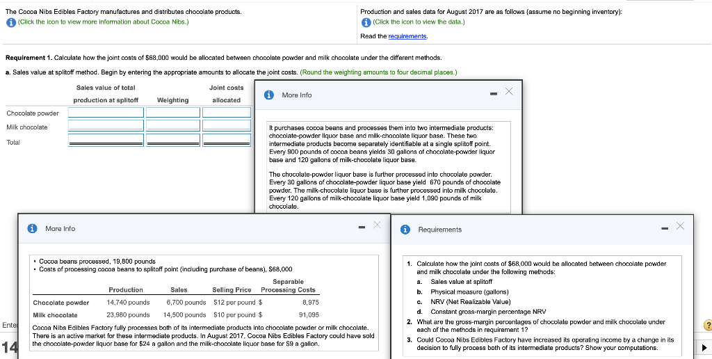 please use this information to do requirements 1,2, 3. The second, the