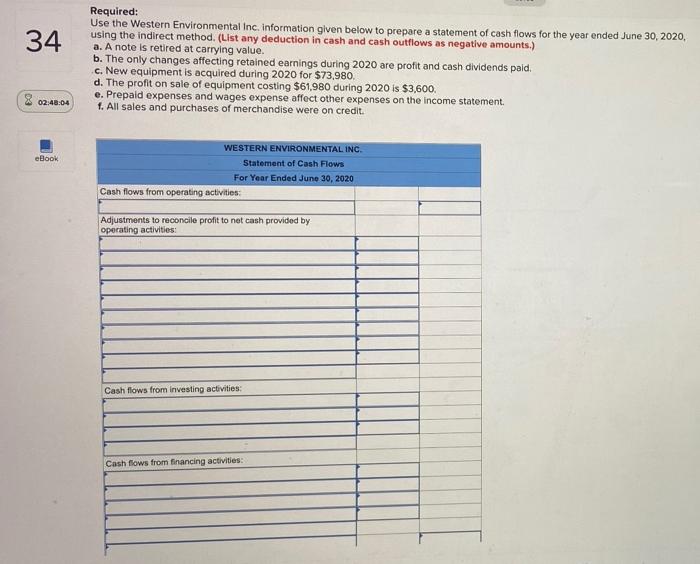 5, 6 34 02:48:48 Western Environmental Ine. Comparative Balance Sheet Information June