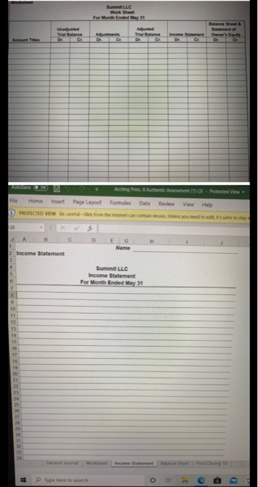 with monthly accounting periods. All of the company's accounting work is completed