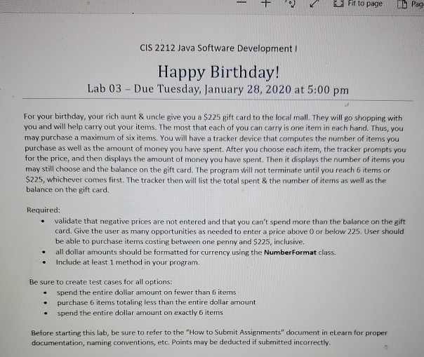 the card, as it pertains to number of purchases. D *Forloop.java D