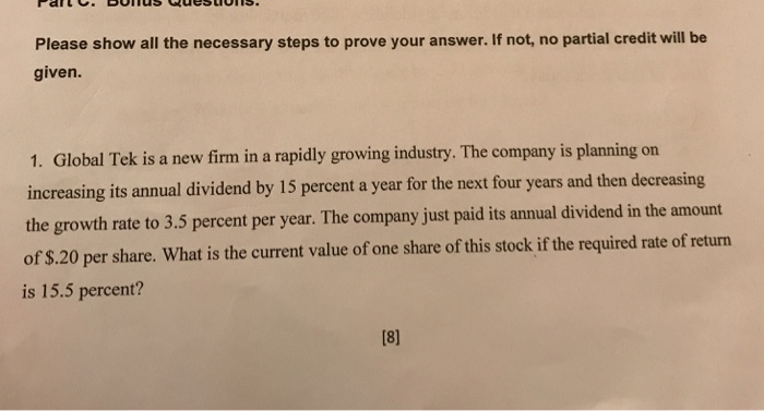  Please show all the necessary steps to prove your answer. If