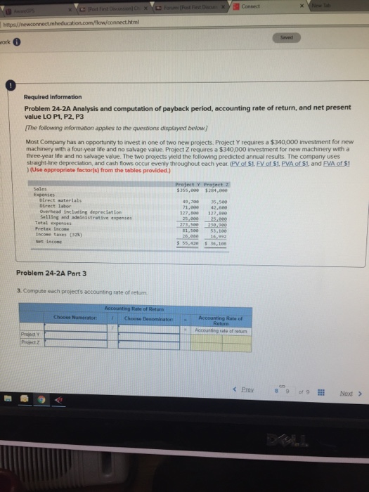  ht t html ork Required information Problem 24-2A Analysis and computation