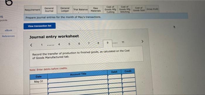 labor-stitching $ 18,100 72.400 Factory Overhead (Actual conta) Indirect materials used Indirect
