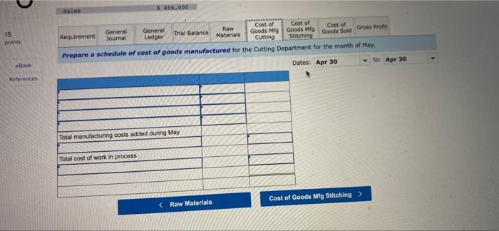 3 5 6 7 8. 11 > Record the purchase of materials