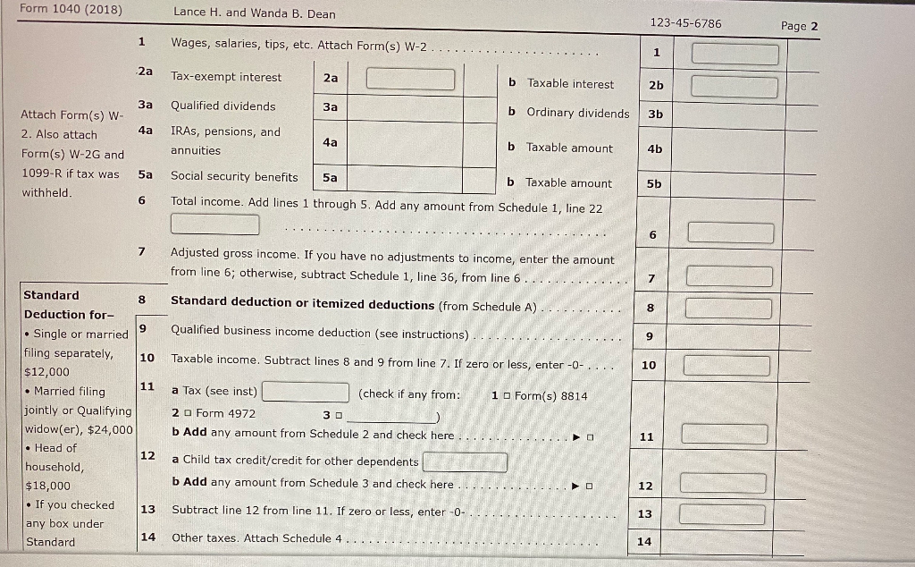 Drive, Santa Fe, NM 1. Lance H. and Wanda B. Dean are