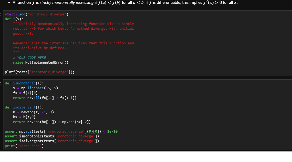 Please fill in the missing code where #YOUR CODE HERE is written
