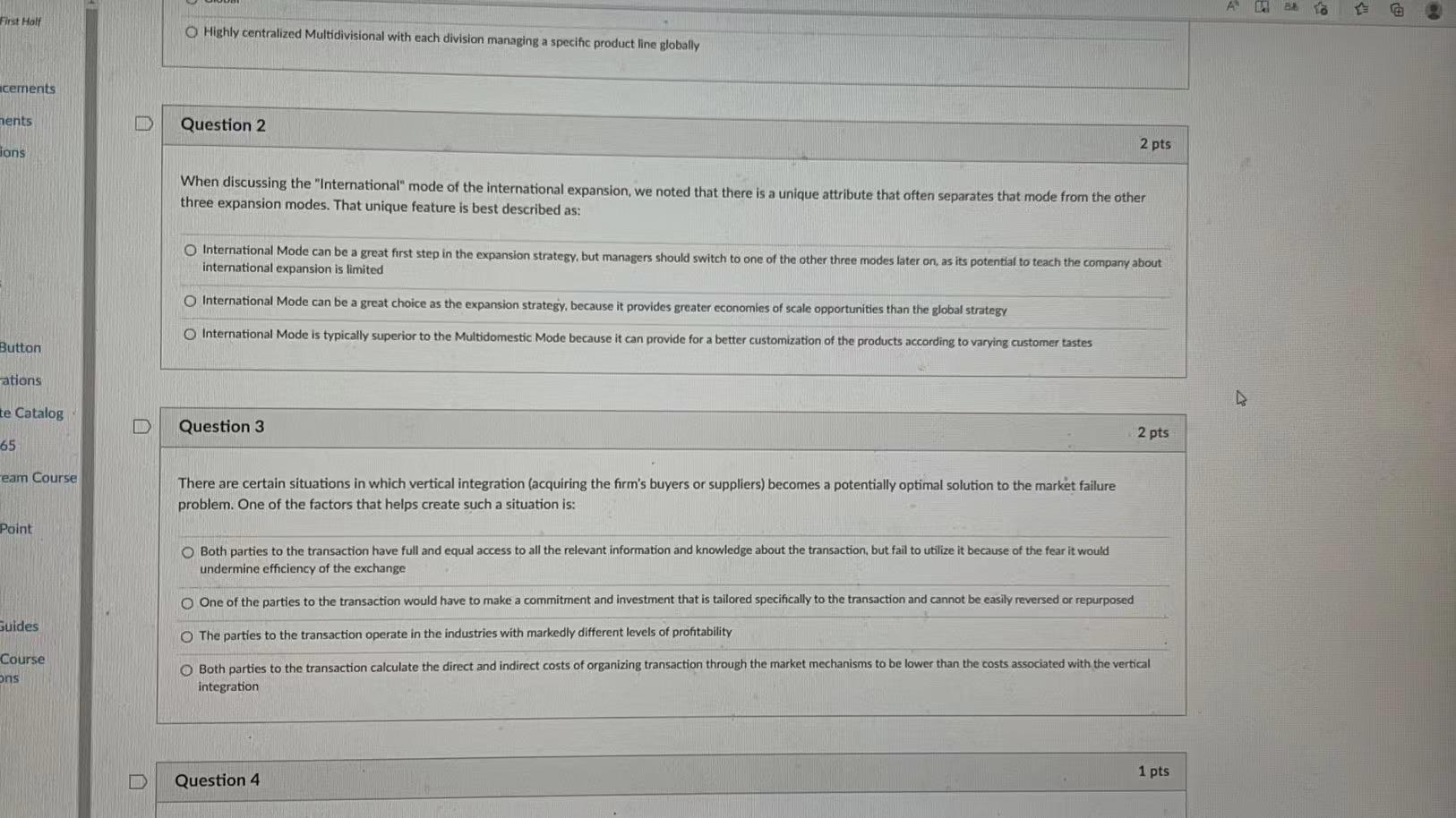  First Half cements ments Jons Button ations te Catalog 65 eam