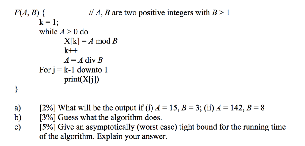  F(A, B) /I A, B are two positive integers with B>1