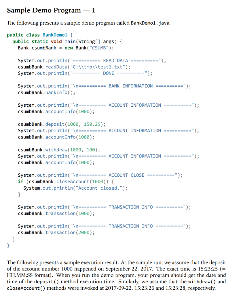 your code and output since it is easier to see the format