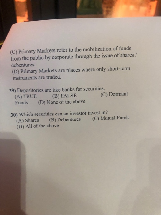 tick an Questions (MCQ) 1 ) collateralized lending A) Speculation Gambling 2)