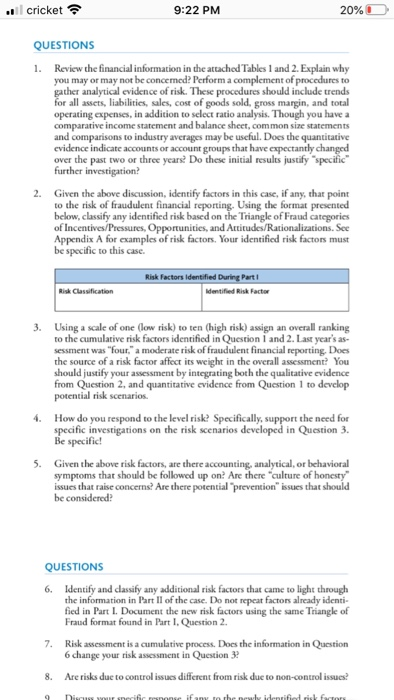 identified During Parti Classification end Facto 3. Using a scale of one