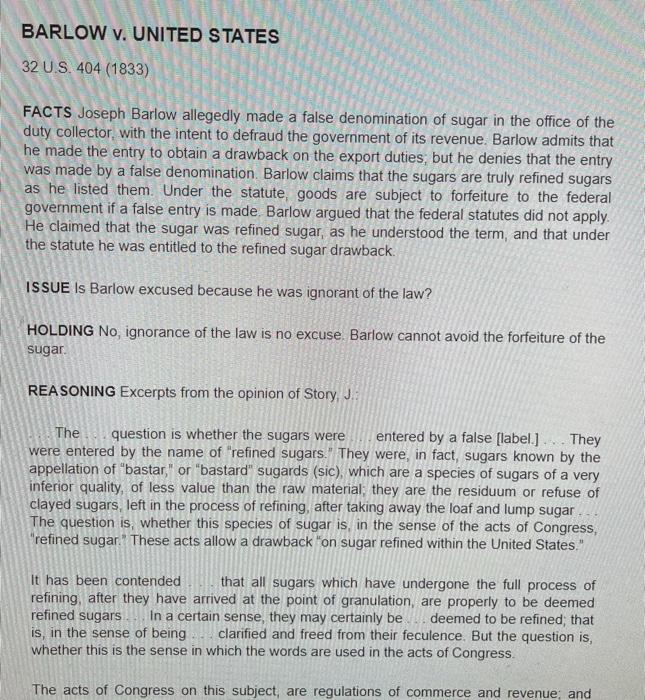 I need help summerizing each section: Facts(Summerize the important facts of this