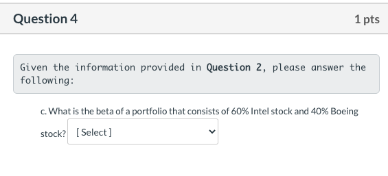 interest rate is 4.0% and the market risk premium is 6.0 %,