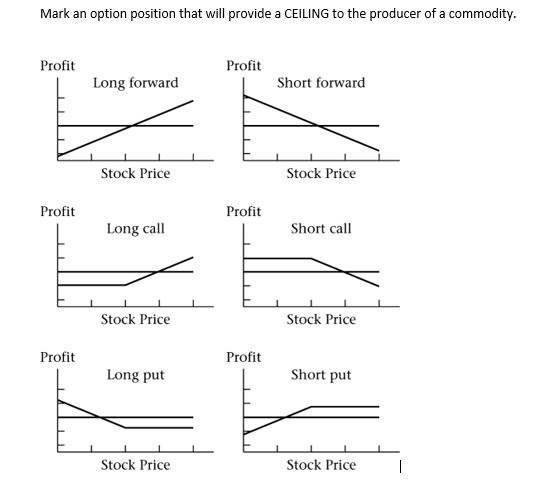 Mark an option position that will provide a CEILING to the